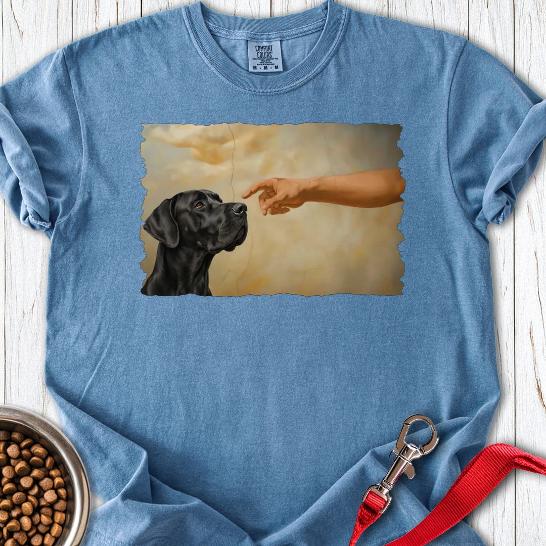 God Creates Black Great Dane Premium Tee Gift For Dog Lover