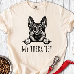 German Shepherd Therapist Premium Tee Gift For Dog Lover