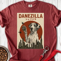 Danezilla Harlequin Great Dane Premium Tee Gift For Dog Lover