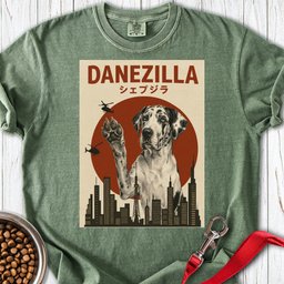 Danezilla Harlequin Great Dane Premium Tee Gift For Dog Lover