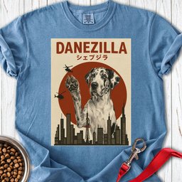 Danezilla Harlequin Great Dane Premium Tee Gift For Dog Lover