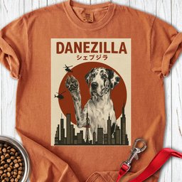 Danezilla Harlequin Great Dane Premium Tee Gift For Dog Lover