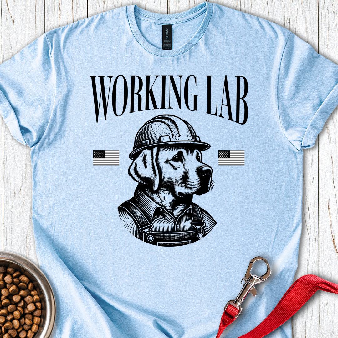 Funny Working Labrador T Shirt Gift For Dog Lover
