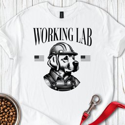 Funny Working Labrador T Shirt Gift For Dog Lover