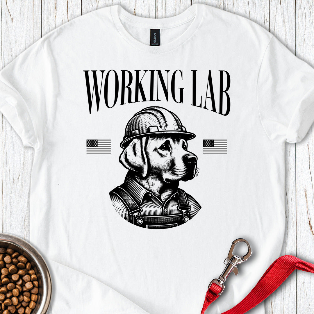 Funny Working Labrador T Shirt Gift For Dog Lover