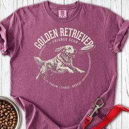 Golden Retriever Frisbee Club Premium Tee Gift For Dog Lover