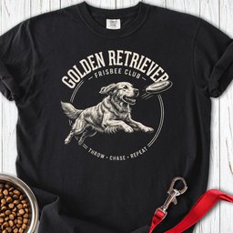 Golden Retriever Frisbee Club Premium Tee Gift For Dog Lover