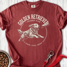 Golden Retriever Frisbee Club Premium Tee Gift For Dog Lover