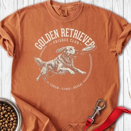 Golden Retriever Frisbee Club Premium Tee Gift For Dog Lover