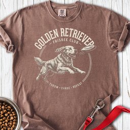 Golden Retriever Frisbee Club Premium Tee Gift For Dog Lover