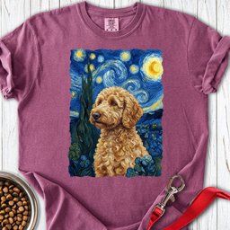 Golden Doodle Van Gogh Premium Tee Gift For Dog Lover