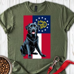 Georgia Black Labrador T Shirt Gift For Dog Lover