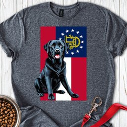 Georgia Black Labrador T Shirt Gift For Dog Lover