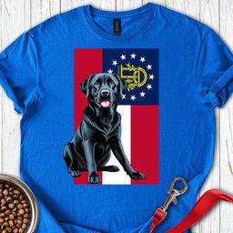 Georgia Black Labrador T Shirt Gift For Dog Lover