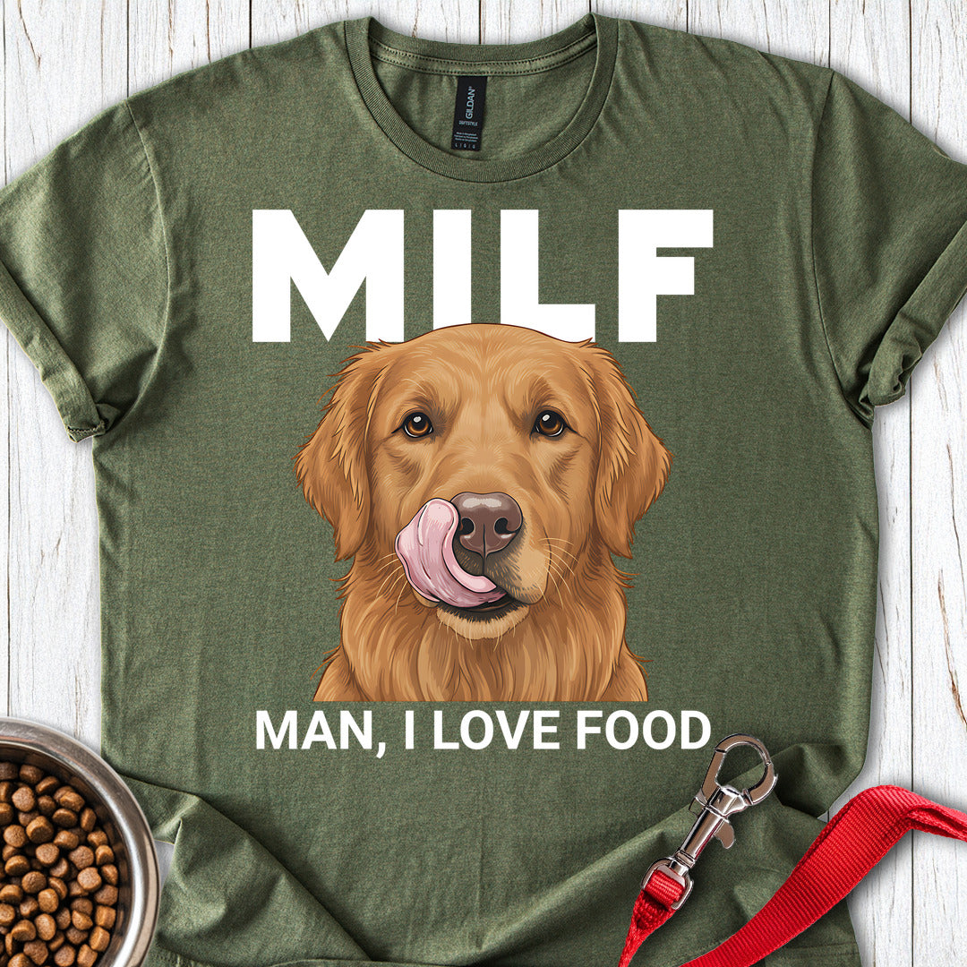 Golden Retriever Milf T Shirt Gift For Dog Lover