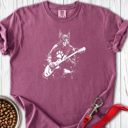 Doberman Guitar Premium Tee Gift For Dog Lover
