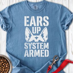 German Shepherd Armed Premium Tee Gift For Dog Lover