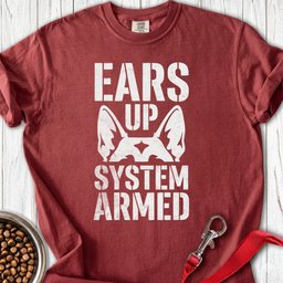 German Shepherd Armed Premium Tee Gift For Dog Lover