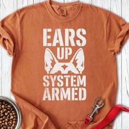 German Shepherd Armed Premium Tee Gift For Dog Lover