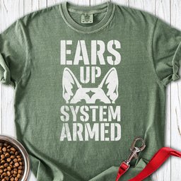 German Shepherd Armed Premium Tee Gift For Dog Lover