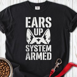 German Shepherd Armed Premium Tee Gift For Dog Lover