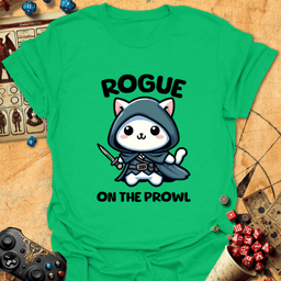 Rogue On The Prowl Tee Gift For Tabletop Gamer