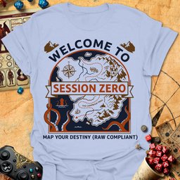 Session Zero Tee Gift For Tabletop Gamer