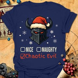 Naughty Nice Tee Gift For Tabletop Gamer