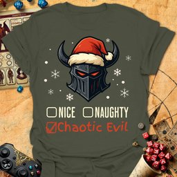 Naughty Nice Tee Gift For Tabletop Gamer