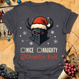 Naughty Nice Tee Gift For Tabletop Gamer