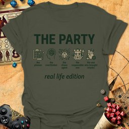 Party Real Life Edition Tee Gift For Tabletop Gamer