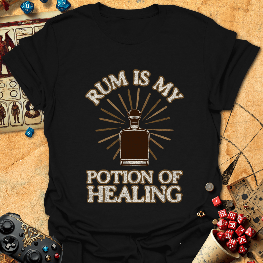 Rum Is Potion Tee Gift For Tabletop Gamer