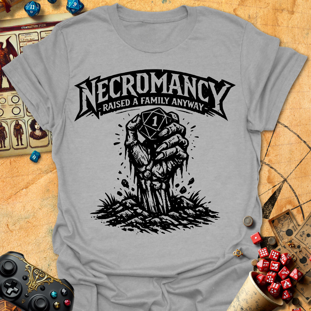 Necro Raised Family Tee Gift For Tabletop Gamer