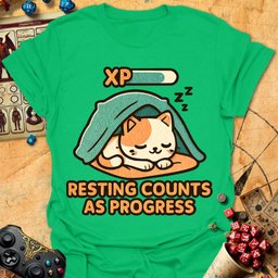 Resting Progress Tee Gift For Tabletop Gamer