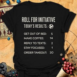 Roll Todays Results Tee Gift For Tabletop Gamer