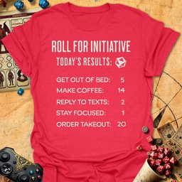 Roll Todays Results Tee Gift For Tabletop Gamer