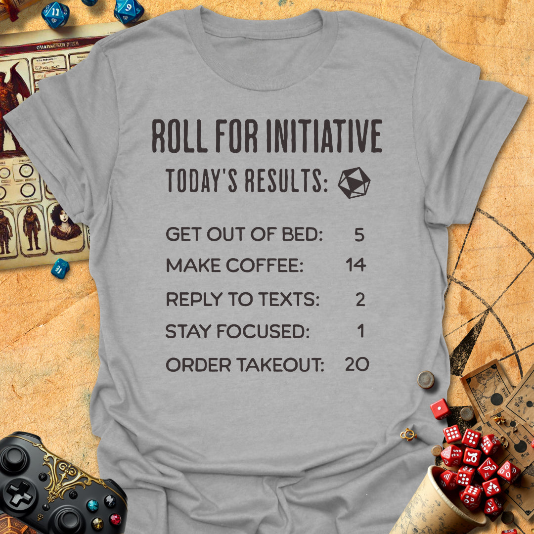 Roll Todays Results Tee Gift For Tabletop Gamer