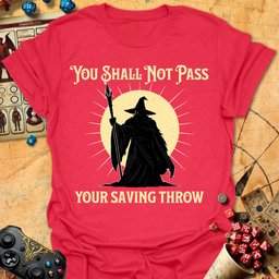 Shall Not Pass Tee Gift For Tabletop Gamer
