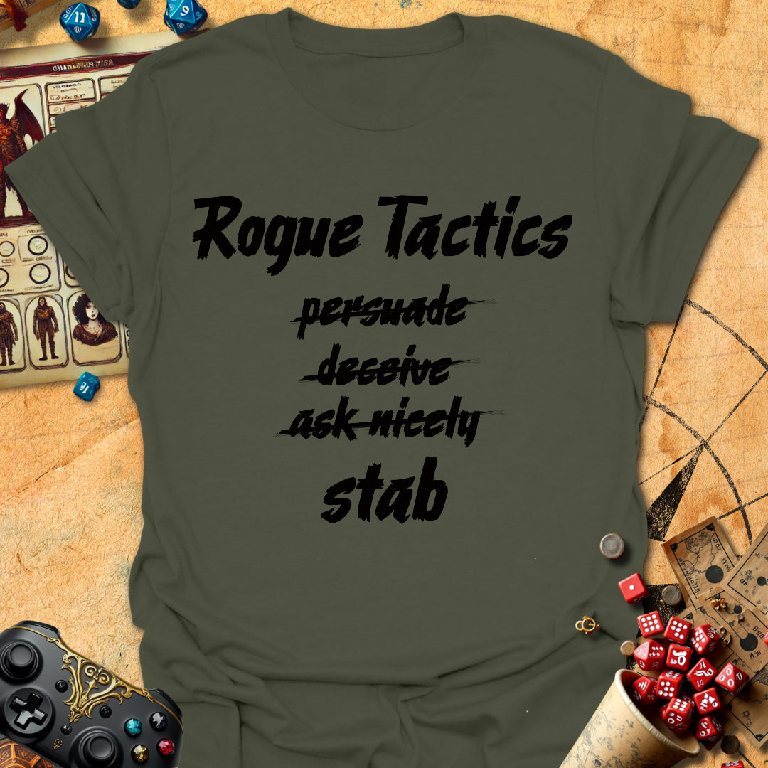 Rogue Tactics Tee Gift For Tabletop Gamer