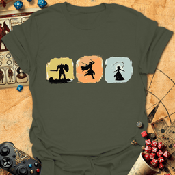 RPG Trinity Silhouettes Tee Gift For Tabletop Gamer