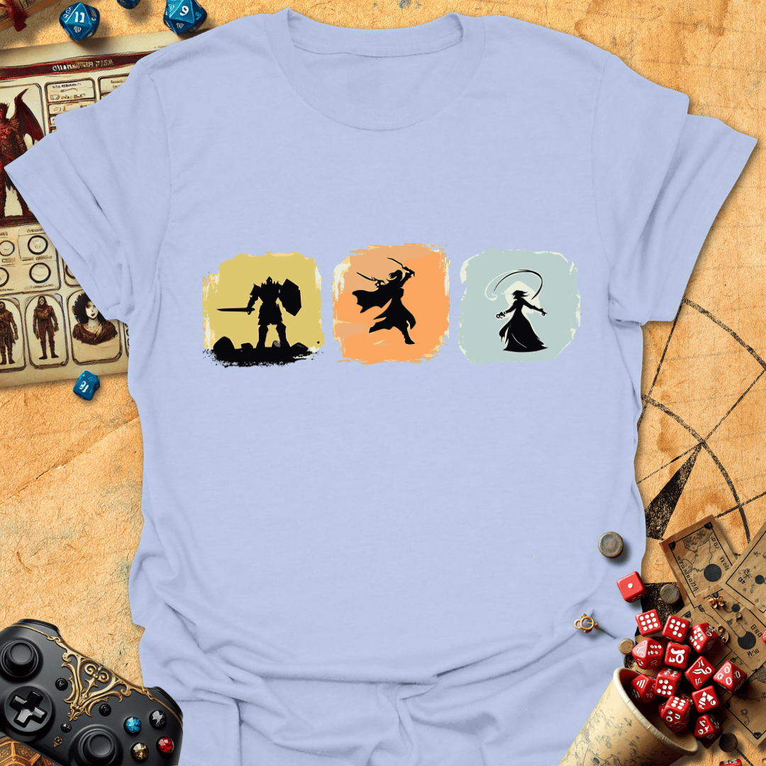 RPG Trinity Silhouettes Tee Gift For Tabletop Gamer