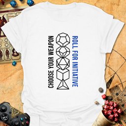 Roll For Initiative Tee Gift For Tabletop Gamer