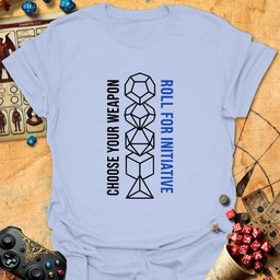 Roll For Initiative Tee Gift For Tabletop Gamer