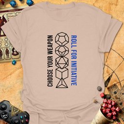 Roll For Initiative Tee Gift For Tabletop Gamer