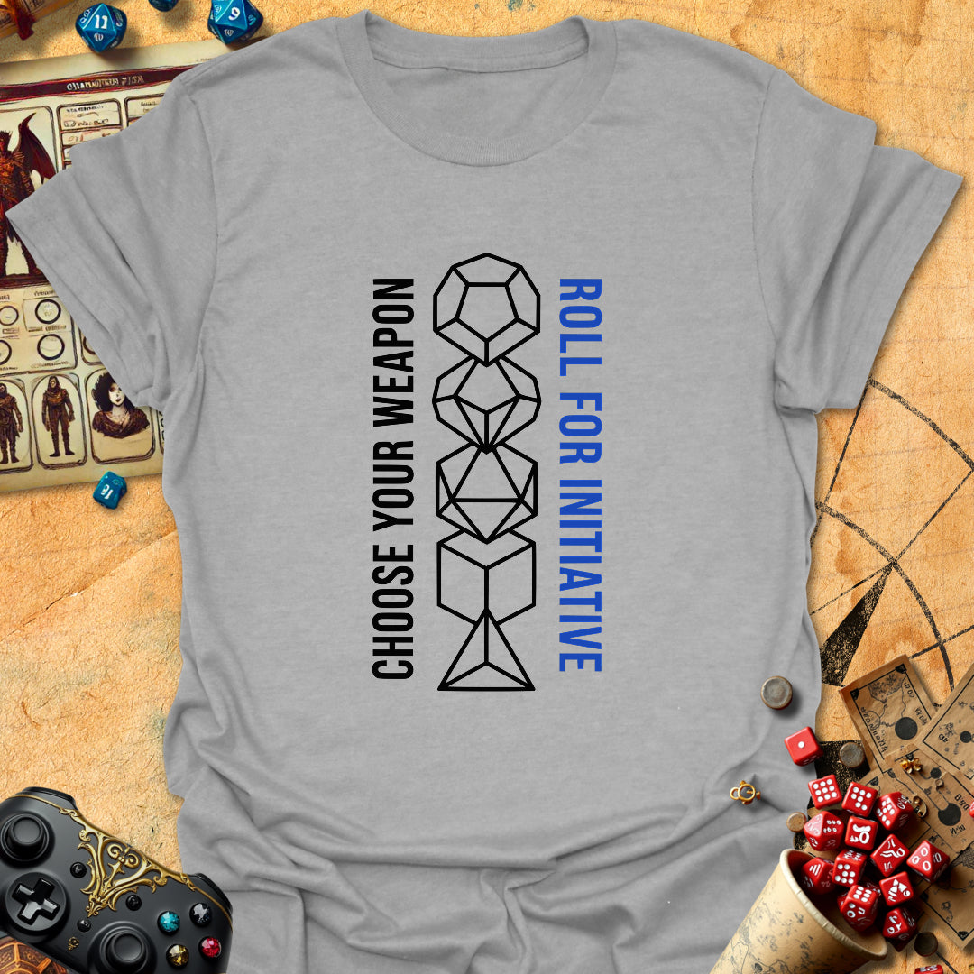 Roll For Initiative Tee Gift For Tabletop Gamer