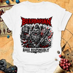 Rage Responsibly Tee Gift For Tabletop Gamer