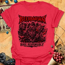 Rage Responsibly Tee Gift For Tabletop Gamer