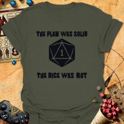 Plan Was Solid Tee Gift For Tabletop Gamer