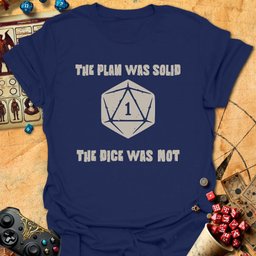Plan Was Solid Tee Gift For Tabletop Gamer