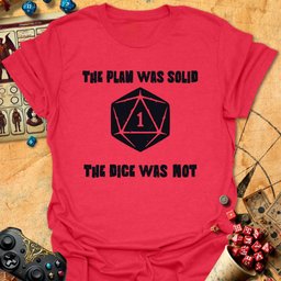 Plan Was Solid Tee Gift For Tabletop Gamer